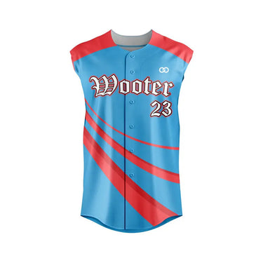 Custom Lightweight Sleeveless Button-Down Baseball Jerseys HoopsKing